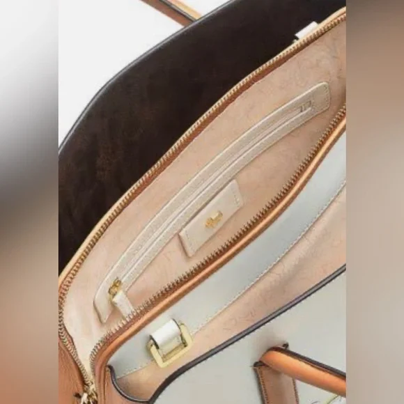 Radley London Liverpool Street 2.0 Orange Blossom Leather Multiway Ivory Handbag - Picture 4 of 16